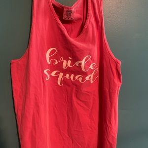 Pink Comfort Colors Bridesmaid Tank Tops